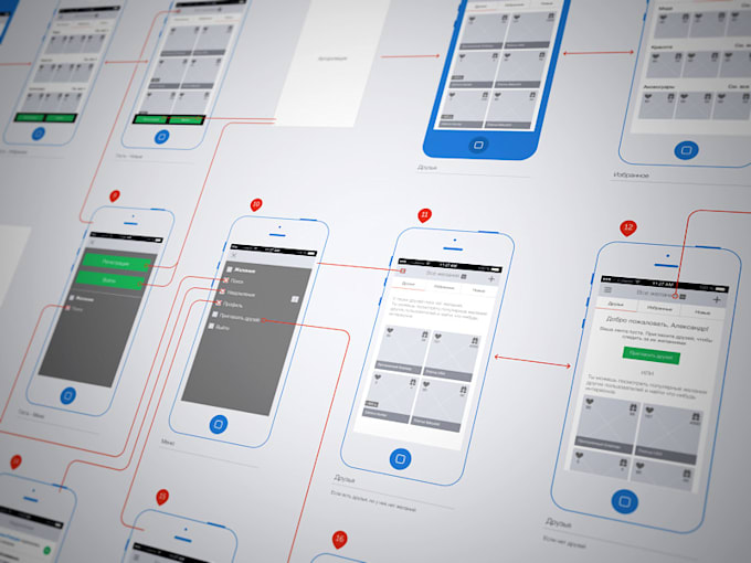 do wireframe design for your mobile or web app