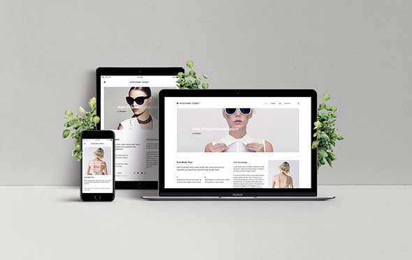 make 500 multi devices responsive website mockup