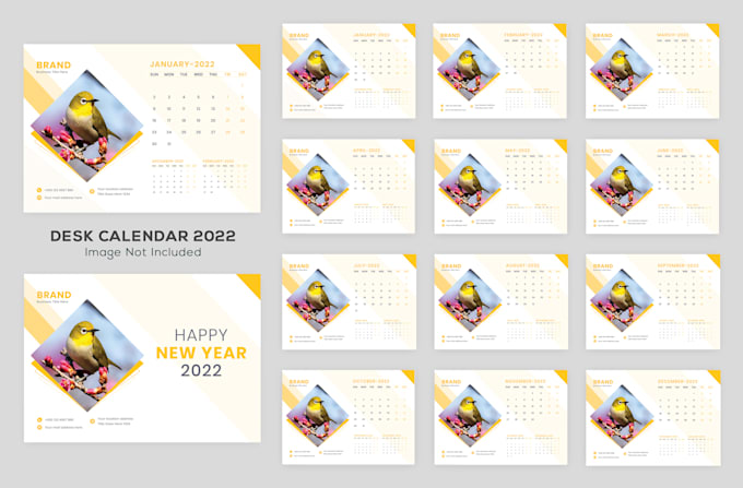 design unique wall and desk calendar 2026