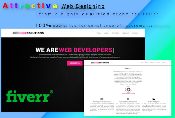 create attractive landing web pages