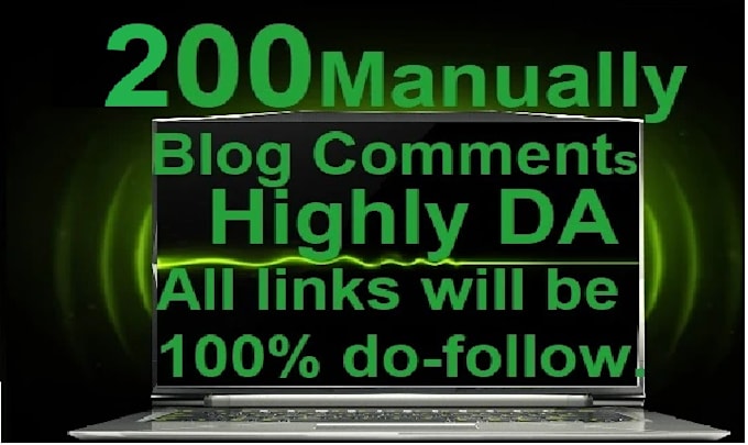 do 200 manually highly da blog comments
