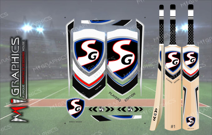 Create Cricket Bat Stickers Design Faster By Imisaif