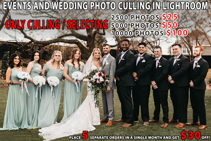 do events and wedding photo culling in lightroom