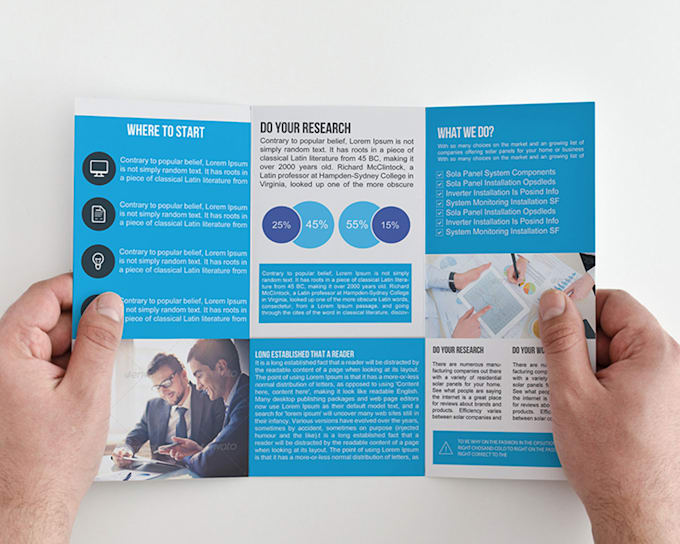 deliver 100tri fold brochure templates