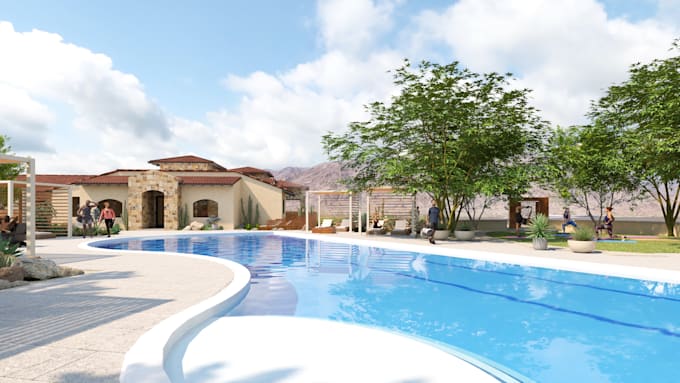 make exterior rendering with vray for sketchup