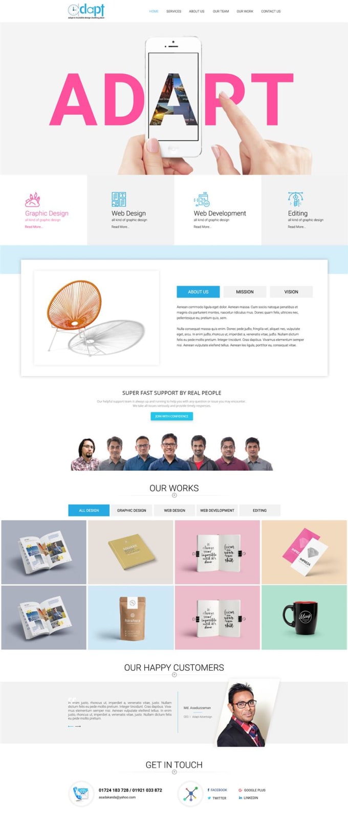 Create any template design by H_parves Fiverr