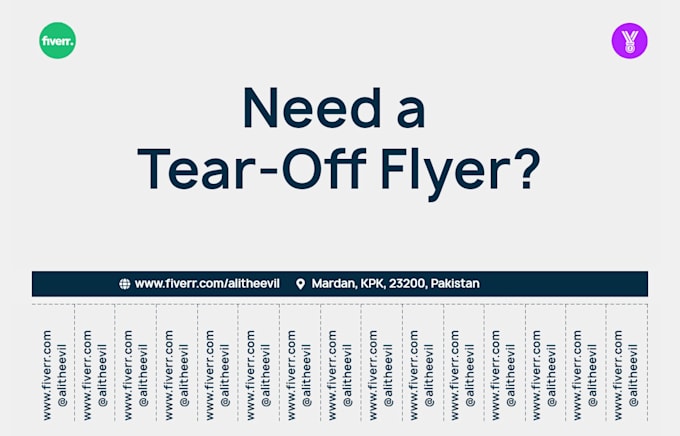design tear off flyers in 2 hours or less