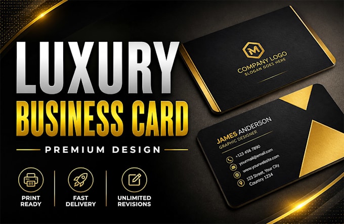 design luxury minimalist business card