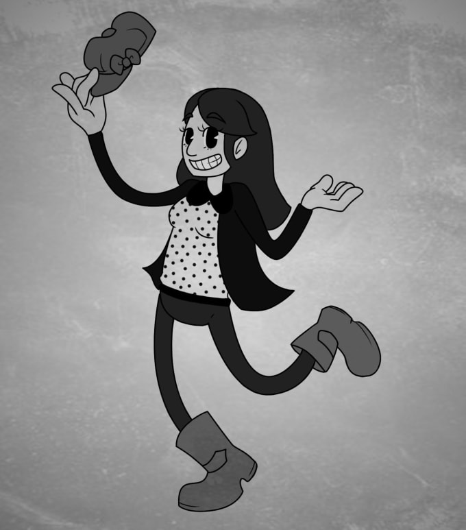 A custom full body character or portrait in a 1930's cartoon style, as...