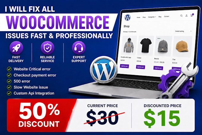 fix woocommerce, wordpress issue, error and CSS problem, bug