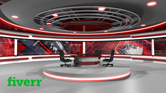 create TV set,stage,venue design and visualization