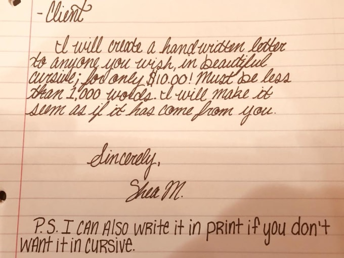 Write A Letter In Fancy Cursive About Anything By Sheamadsen It's not exactly the same as calligraphy, but the two subjects do overlap. write a letter in fancy cursive about