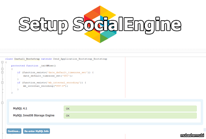 setup your social engine site