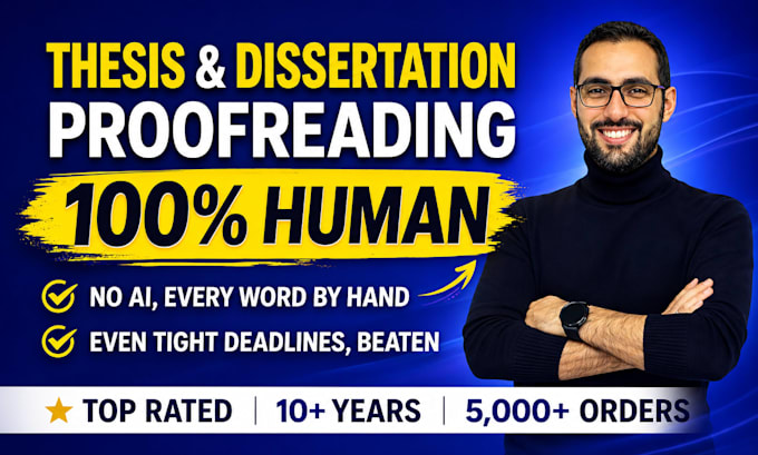 proofread and edit your thesis, dissertation, or research paper