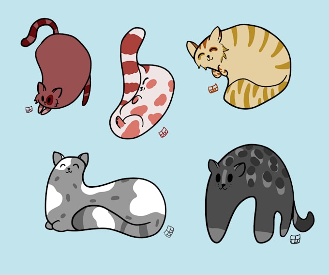 turn a random shape into a cat