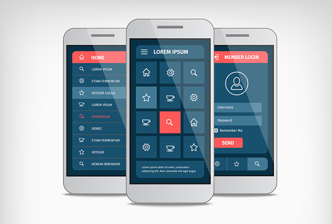 Design beautiful mobile apps mockup by Rijaamir | Fiverr