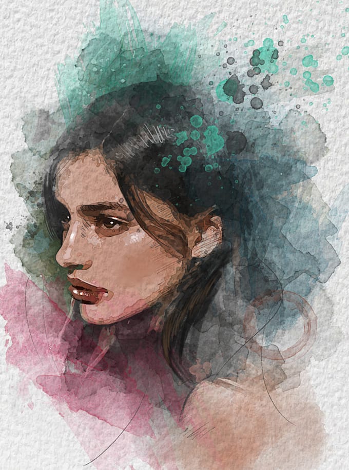 Turn Your Photos Into Watercolor Painting By Rezq888