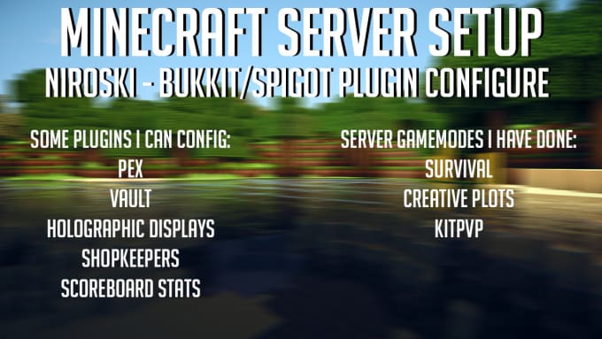 Setup Your Minecraft Server By Niroski
