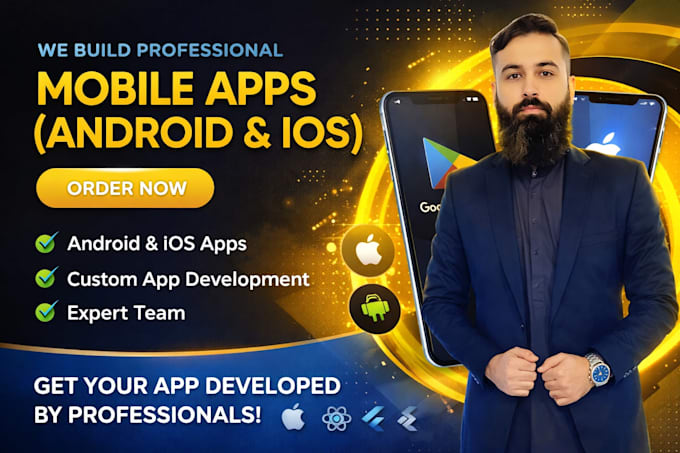 develop professional android and iphone mobile apps for your business
