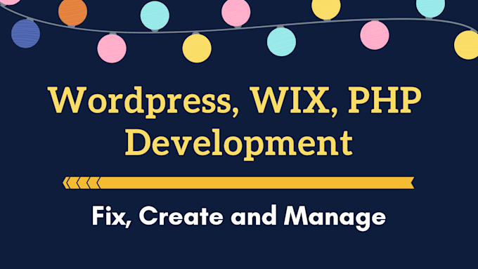 fix or develop shopify wordpress wix php website