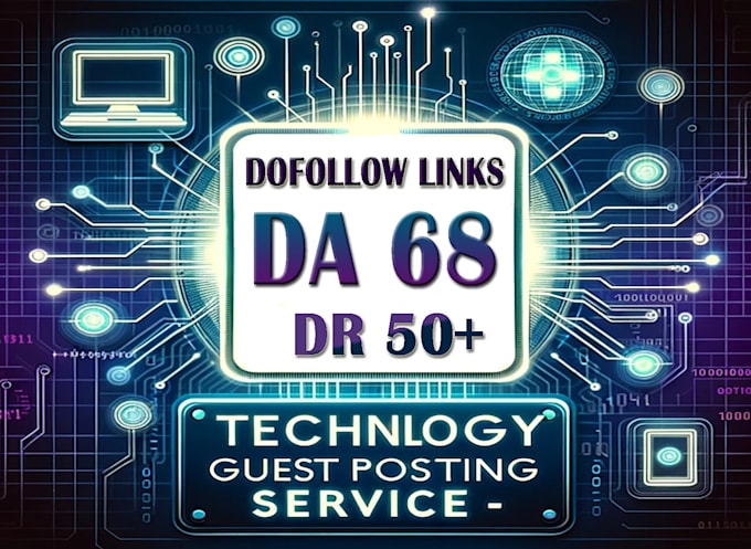 write technology guest posts in da 68 blog off page SEO