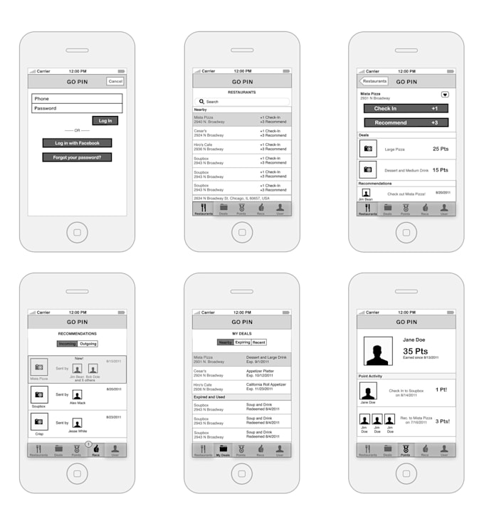 Design your ux wireframes and prototypes by Ashiman | Fiverr