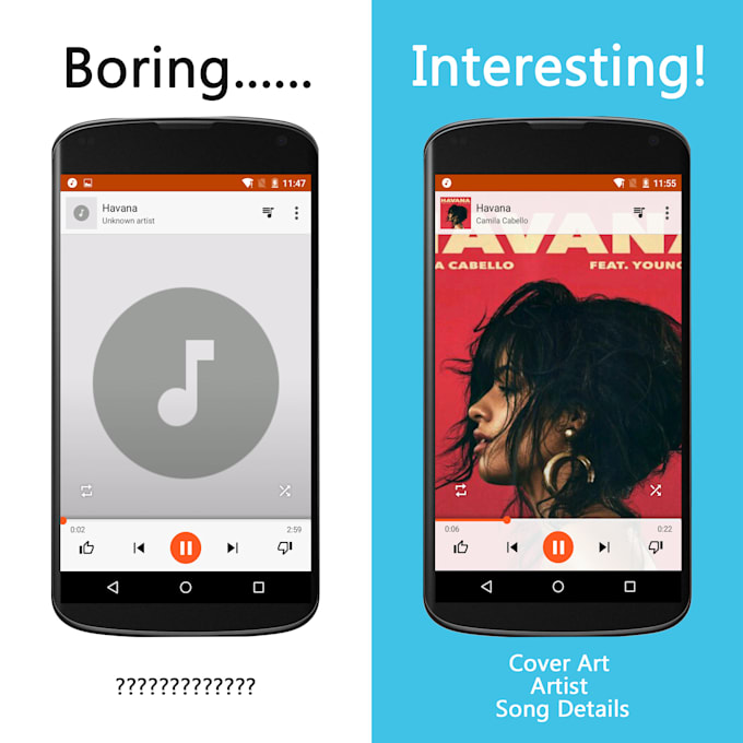 Add cover art to your android mp3 collection by Dondars Fiverr