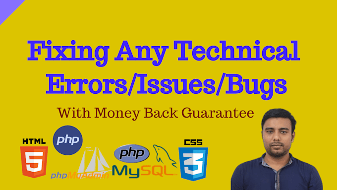 fix php laravel, codeigniter, vue, react website bugs