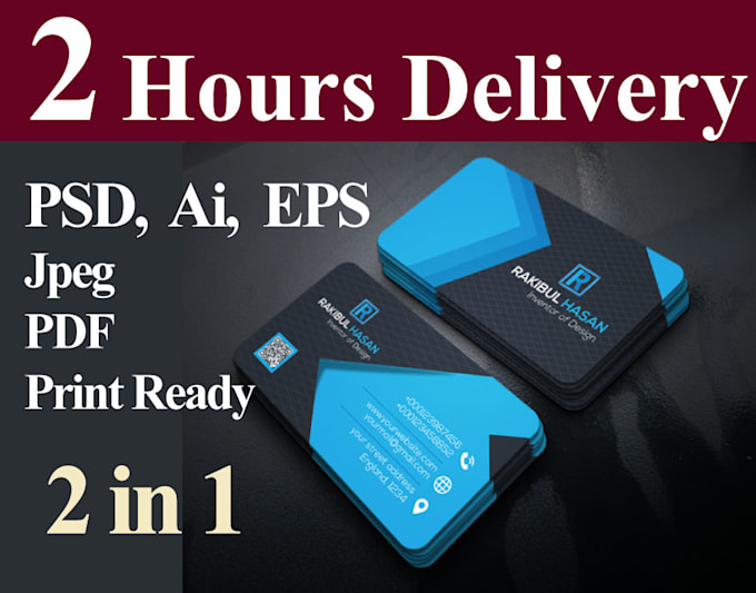 do professional business card quickly
