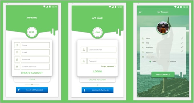 do ui design android app design by saveennehra fiverr