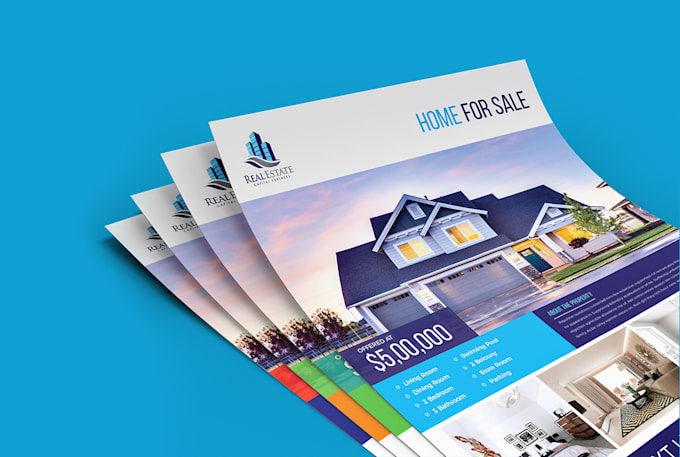 do professional real estate flyer for you