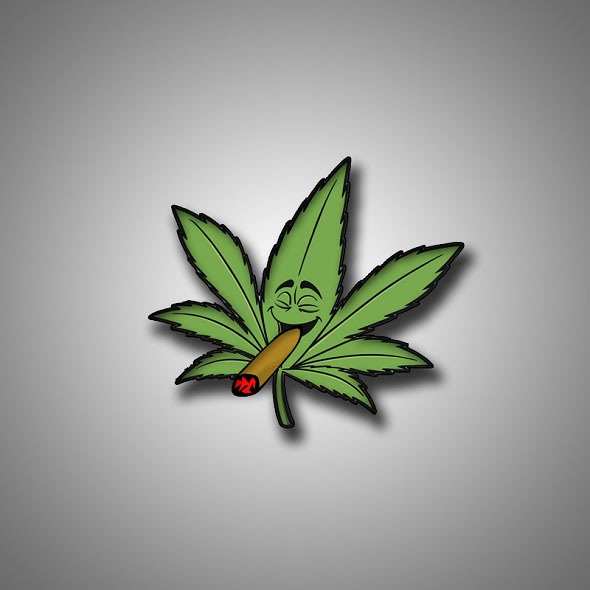 Funny marijuana leaf logo by Bantrox | Fiverr