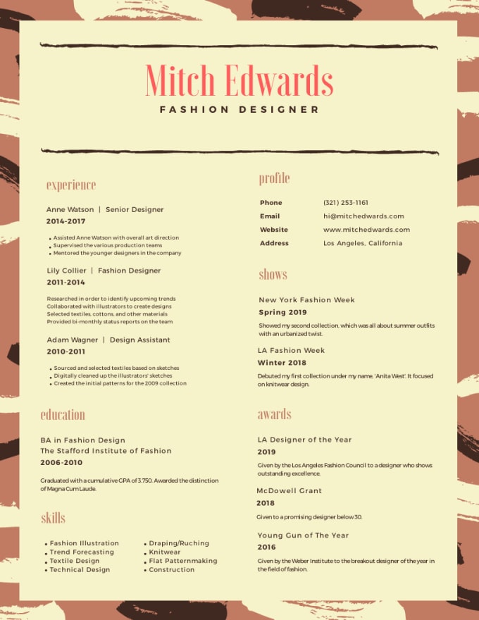 Edit And Design Professional Resume Cv And Cover Letter With In 24