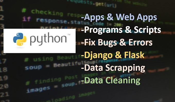 develop and fix python program, script, project