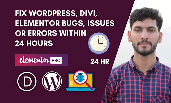 fix wordpress, divi bugs, issues or errors for you