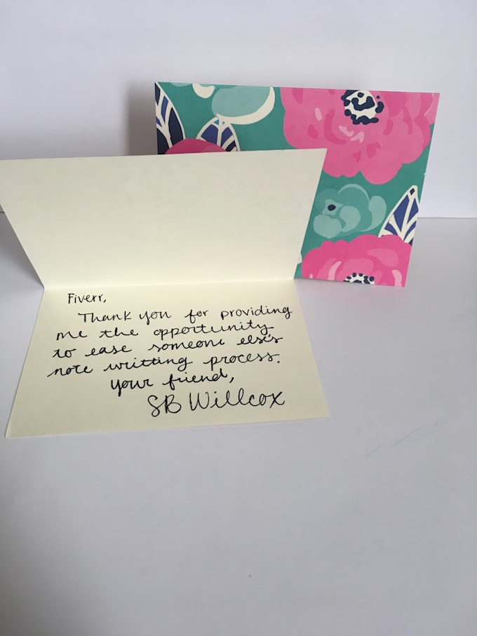 Write Your Thank You Cards Or Love Notes By Sbwillcox