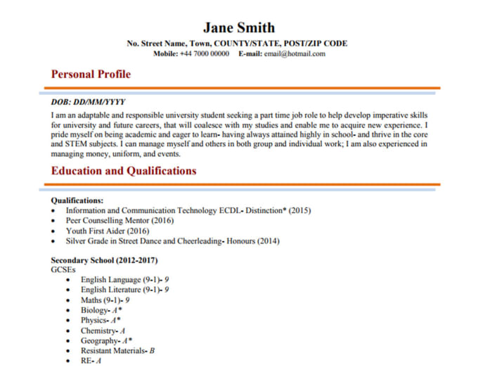 Write A Cv Or Cover Letter By Beth42train
