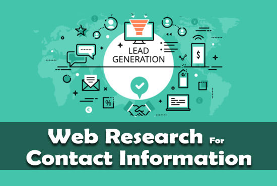 do web research for contact information