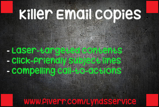 write killer emails for your email marketing campaign