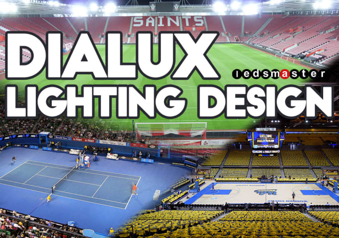 Use Dialux Lighting Design And Simulation For Led Sports Field And Stadium Light By Freemanli