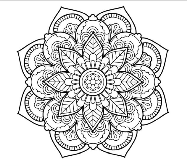 Download Send you a pdf file of 10 colouring mandalas by Jubass | Fiverr