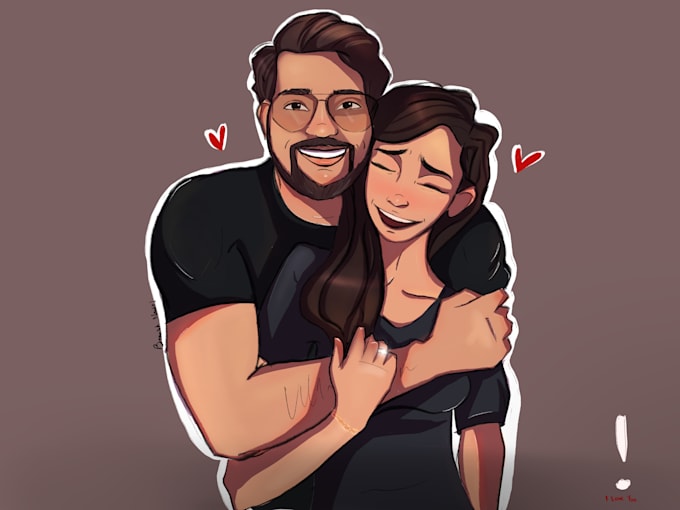 draw you in cartoony style