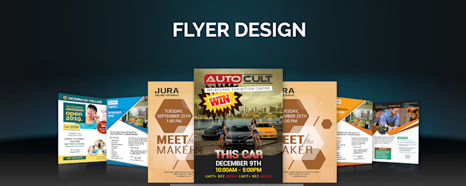 create custom flyer design brochure design in 24hrs