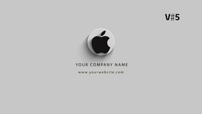 create 8 simple corporate minimal animated logo intro video