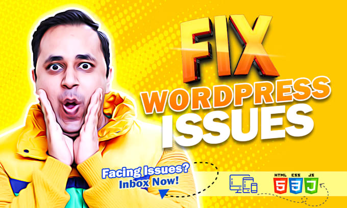 fix wordpress errors, responsiveness issues or customization