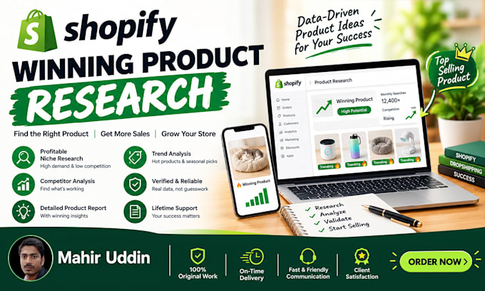 find your shopify winning product research