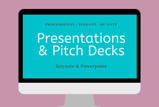 Hire a freelancer to create a powerpoint or keynote presentation