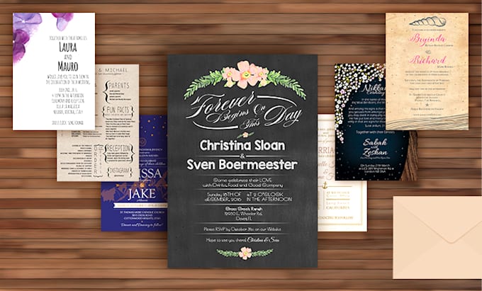 design a beautiful wedding invitation