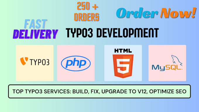 provide top typo3 services build fix upgrade to v12 optimize SEO