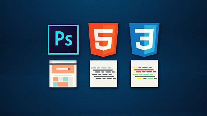 Code your psd, image, or pdf file into html and css by Pavergara | Fiverr